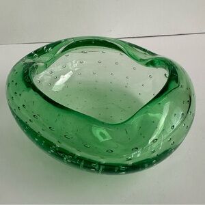 Bullicante Glass Rolled Rim Bowl Ashtray 4.25”